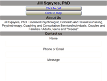 Tablet Screenshot of drjillsquyrespsychologist.com